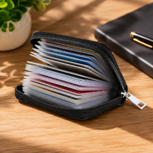 Leather Card Organizer Wallet